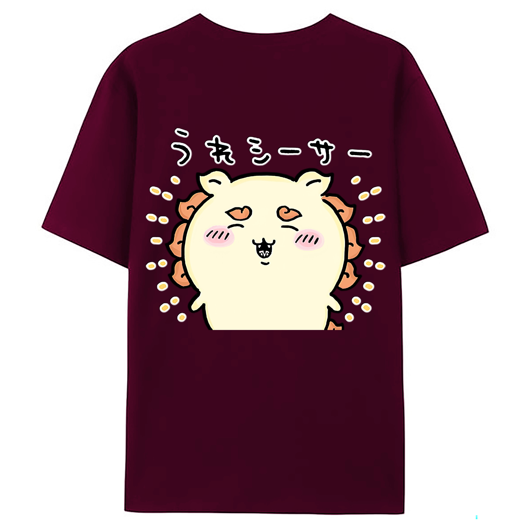 （画像用） ちいかわ シーサー Chii-kawa Shisa レディース半袖Tシャツ(バックプリント)